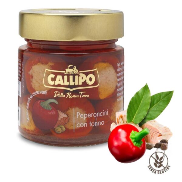 Peperoncini ripieni al tonno Calippo - g.225