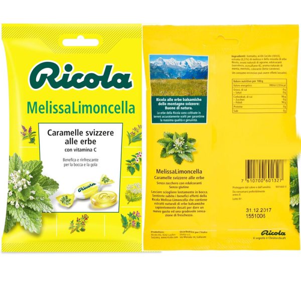 RICOLA CARAMELLE MELISSA E LIMONCELLA 75 GR