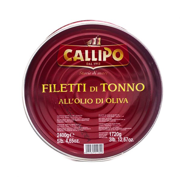 CALLIPO FILETTI DI TONNO ALL'OLIO DI OLIVA 2400G