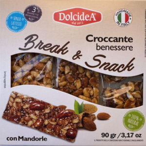 BARRETTE CROCCANTE BENESSERE CON MANDORLE- DOLCIDEA