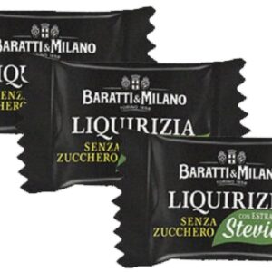 CARAMELLE LIQUIRIZIA MORA SENZA ZUCCHERO CON STEVIA 500 G- BARATTI E MILANO